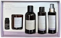 Pecksniff's Fragrance Gift Sets Luxurious, Handcrafted in England (Aroma:Therapy Deep-Sleep: Bath Soak, Candle, Pillow Spray, Massage Oil)