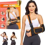 Yaoociy Arm Sling for Women Men, Shoulder Sling Immobilizer, Arm Sling for Elbow Injury, Shoulder Injury, Left Right Arm Sling for Wrist Injury,Torn Rotator Cuff,Arm Broken, Dislocated, Fracture (S-M)