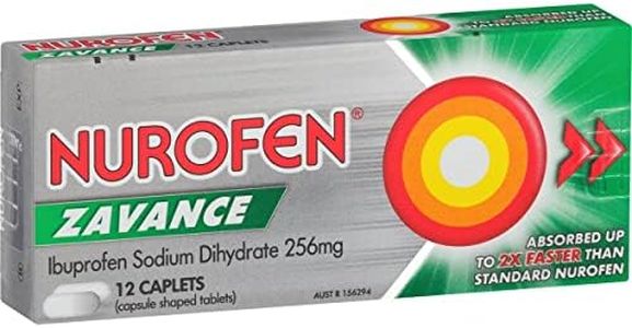 Nurofen Zavance Caplets Pain and Inflammation Relief 200mg Ibuprofen 12 Pack