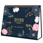 Desk Calendar 2025 - Calendar 2025 uk from January 2025 to December 2025, Running Monthly memo pages, 10" x 8.3", Stand Up Desk Calendar with Strong Twin-Wire Binding