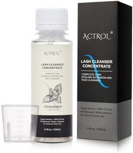 ACTROL Eyelash Shampoo Concentrate 100ml Lash Extensions Cleanser Concentrate Unscented Natural Foaming Shampoo DIY Wash for Extensions Lashes with Salon Home Care-Makes 60ml Bottles