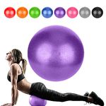 Goonidy Pvc Exercise Ball, Yoga, Size 9 Inch (Purple)