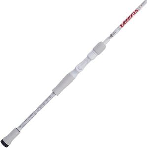 Abu Garcia 7’6” Veritas Winch Casting Fishing Rod, 1-Piece Rod, 10-20lb Line Rating, Medium Heavy Rod Power, Moderate Action, 1/2-1 3/8 oz. Lure Rating, White