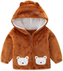 Babymine Baby Jacket for 12-18 Months Outwear Coat for Kids Zip Up Hoodie with Cute Ear Little Boys Girls Fleece Spring Outfits