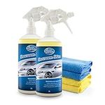 Showroom Shine Waterless Wash and Wax Twin with 4 Microfibre Cloths by Greased Lightning Car Care