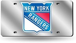 Rico Industries NHL Hockey New York Rangers Silver Silver Laser Cut Tag