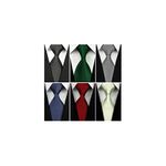 Wehug Lot 6 PCS Men's Solid Tie Silk Tie Woven Necktie Jacquard Neck Ties Classic Ties For Men EU-Lot6-tie027