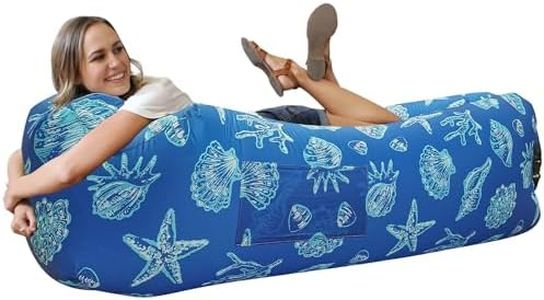 WEKAPO Inflatable Couch Air Lounger Chair - Camping & Beach Accessories, Portable Blow up Sofa for Hiking, Lawn, Indoor/Outdoor Movies & Music Festivals. Lightweight and Easy to Set Up Air Hammock