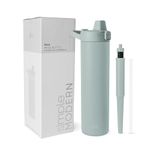 Simple Modern Filtered Water Bottle | Insulated Stainless-Steel Carbon Filter Travel Water Bottles | Reusable for Clean Drinking Water On The Go | Mesa Collection | 24oz, Sea Glass Sage