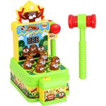 Whack a Mole Game Toy , Mini Electronic Arcade Pounding Bench Coin game with 2 Hammers, Interactive Educational Developmental Game for Toddlers Kids Girls and Boys Age 3 4 5 6 and above Years