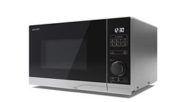 SHARP YC-PS234AU-S 23 Litre 900W Digital Microwave, 10 power levels, ECO Mode, defrost function, LED cavity light - Silver