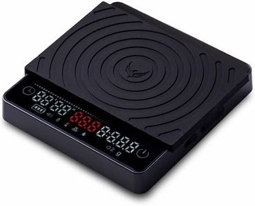 KNODOS Smart Coffee Scale – Easy Use Digital Espresso Scale with Timer, Auto Tare & Flow Rate Indicator – Compact Rechargeable Weight Scale for Drip Coffee, Pour Over & Matcha