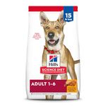 Hill's Science Diet Adult Dry Dog Food, Chicken & Barley Recipe, 15 lb Bag