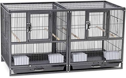 Prevue Pet Products F075 Hampton Deluxe Divided Breeder Cage 37.5 x 18 x 20.5"H