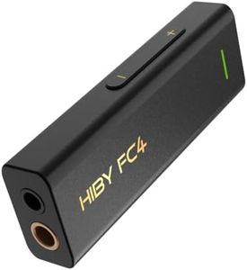 HiBy FC4 Headphone Amplifier Portable DAC with 4.4mm and 3.5mm Headphones Outputs Support MQA16X PCM768K DSD256 High Driving Power for Android/iOS/Mac/Windows