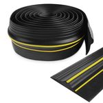 Garage Door Seal Universal Draught Excluder Strip Rubber Threshold Strip Weatherproof Bottom Threshold Seal Perfect for Insulation & Keeping Garage Clean & Dry