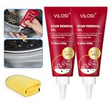 VILOSI Washing Machine Cleaning Gel, 300ml/10.6Oz Black Stain Remover Gel for Bathroom Shower Grout, Front Loader Washing Machine Seal, Refrigerator Strips, Bathtub, Tile & Silicone Surfaces (2 Pack)