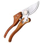 Secateurs, Pruning Shears for Gardening Heavy Duty with Rust Proof Stainless Steel Blades, Best Hand Pruners Garden Shears Ergonomic Gardening Tools (MJ005)