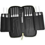 MULTIPICK Elite 17 Professional Lockpick Set [17 Pieces incl. Leather case] - Lock Picking Tools - Lock Picking Set Professional - Lockpick Tools - Lock Pick Set, Lock Picking Kit - Lock Picking Set