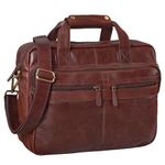 STILORD 'Explorer' Teacher's Bag Leather 20 Liters, Colour:Chocolate - Brown