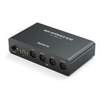 DigitalLife 3-in-1 MIDI Interface (4X4) Switcher Box for Professional MIDI Producers - MIDI Merge, MIDI Thru, USB-MIDI, Metal