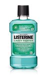 Listerine Cavity Fighter Mouthwash Liquid, Removes 99.9% Germs, prevents cavities, 250ml (Pack of 1)