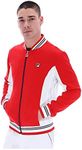 Fila Settanta LM161RN1 Vintage Baseball Track Top X-Large Red