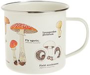 Gift Republic GR270058 Mushroom Enamel Mug, 500ml, 1 Count (Pack of 1)