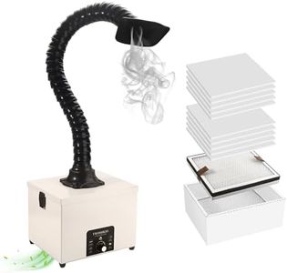 TWOMIKIO M3PRO Solder Fume Extractor - 120W Strong Suction 240m³/h, 3-Stage Filtration System, Low-Noise with 12 Filters for 10W Laser Engraving and Desktop Soldering Welding 3D Printing