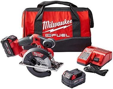 Milwaukee M18 Fuel 2782-22 Cordless Circular Saw Kit, 5-3/8 to 5-7/8 in Blade, 20 mm Arbor/Shank, 18 VDC, M18 Lithium-Ion Battery, Right Blade Side