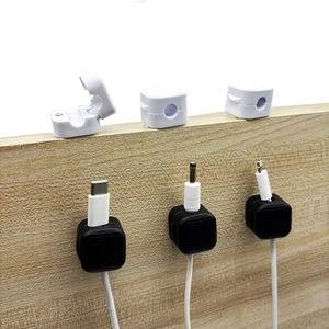 Cord Organizer Holder, 12 Pack Magnetic Desk Cable Clips Management, Magnetic Cable Clips for Nightstand, Adhesive Wire Holder Keeper Organizer for Home Office Desk