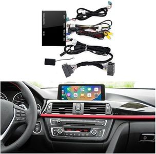 Wireless CarPlay + Android Auto + Mirroring Retrofit Upgrade Kits, USB Stick Playback, Compatible with BMW 1/2/3/4/5/6/7 Series X1 X2 X3 X4 X5 X6 X7 2017-2019 EVO System