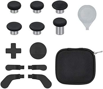 Mcbazel 13 en 1 Outils de Remplacement pour Contrôleur Xbox One Elite Series 2, 6 Thumbsticks, 4 Palettes, 2 D-pads avec Étui de Transport pour Manette Xbox Elite Series 2 Noir