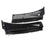 ECOTRIC 2 Pieces Ford F250 F350 Windshield Wiper Cowl Vent Grille Cover Panels Kit Direct Aftermarket Replacement for Part 3C3Z-25022A68-AAA & 4C3Z-25022A69-AAA