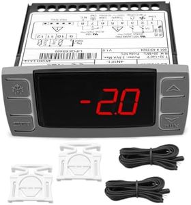 Fit for Dixell XR06CX-4N1F1 Temperature Controller with Temperature Sensing Probe,Digital Thermostat Controller Fit for 120V 50-60hz Commercial Refrigerators/ Freezer