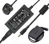 DMW-DCC8 DMW-AC8 AC Power Adapter DC Coupler Charger Kit for PANASONIC DMC-FZ200, FZ1000, GH2, G5, G6, G7 Digital Cameras (PANASONIC DMW-BLC12 Battery Replacement)