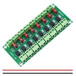 DAOKAI PC817 8 Channel Optocoupler Isolation Module 3.6-30V Voltage Converter Driver Photoelectric Isolated Board for Control Relay with 24AWG Wire