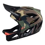 Troy Lee Designs Stage Bicycle Helmet; Signature CAMO Army Green MD/LG