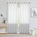 Stripe Sheer Gray and White Color B