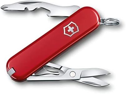 Victorinox Jetsetter Petit Couteau de Poche Suisse, Léger, Multitool, 7 Fonctions, Ciseaux, Rouge