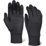 (X-Small / Small) - Touchscreen Running Sports Gloves - Midweight Thermal Glove Liners - Fits Men & Women