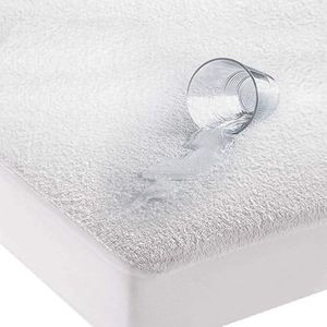 HIGH LIVING Waterproof Mattress Protector Cotton Terry Towel Aloe Vera treated Extra Deep Cover Anti Allergy and Breathable (Double 137x190)