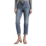 Jag Jeans Women's Carter Mid Rise Girlfriend Jeans, New Mid Vintage Ecf209, 8