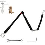 PawHut Dog Lead for Bicycle, Dog Bicycle Exerciser Leash Easy Installation Removable, Hands Free Dog Bike Leash for Cycling, Training, Jogging, Black