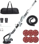 Drywall Sander, 710W Electric Sander with 6 Sanding Discs, Variable Speed 800-1700 RPM Wall Sander with 6.6ft Dust Hose, LED Lights, Extendable Handle & Carrying Bag