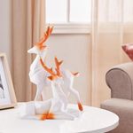 zart Deer Home Decor showpiece (White spot)