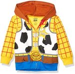 Disney Boys' Toddler Sheriff Woody Toy Story Costume Hoodie, Yellow, 2 Years