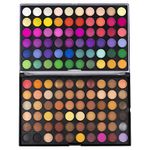 LaRoc Fusions 120 Colours Eyeshadow Palette Makeup Set | Pigmented Shimmer Matte, Glitter and Metallic Eyeshadow Set Makeup Palette | Nude Shades Eye Shadow Set