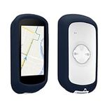 kwmobile Silicone Case Compatible with Garmin Edge Explore 2 - Case Soft Bike GPS Protector Bumper - Dark Blue