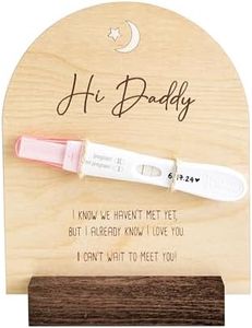 Pregnancy Announcement For Dad- Hi Daddy Pregnancy Test Keepsake Wooden Sign- Baby Surprise Announcement Ideas, Pregnancy Reveal To Husband, Daddy To Be Gifts